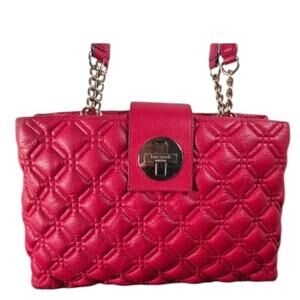 Kate Spade New York Elena Astor Court Pink Quilted Leather Shoulder Bag
